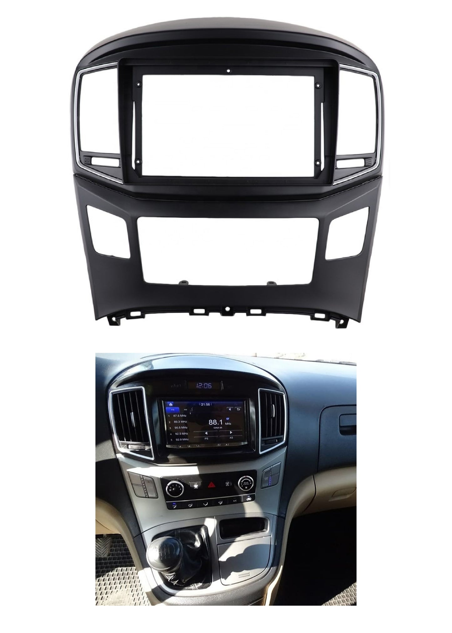 Bisel Adaptador Radio 9 Pulgadas Compatible Hyundai H1 AÑO 2015 UP