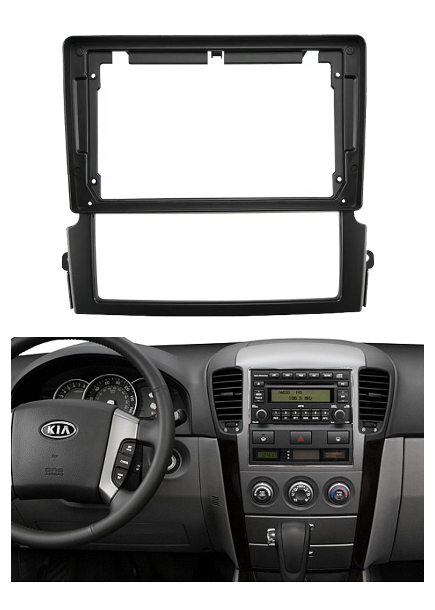 Bisel Adaptador Radio 9 Pulgadas Compatible Kia Sorento año 2006/2009
