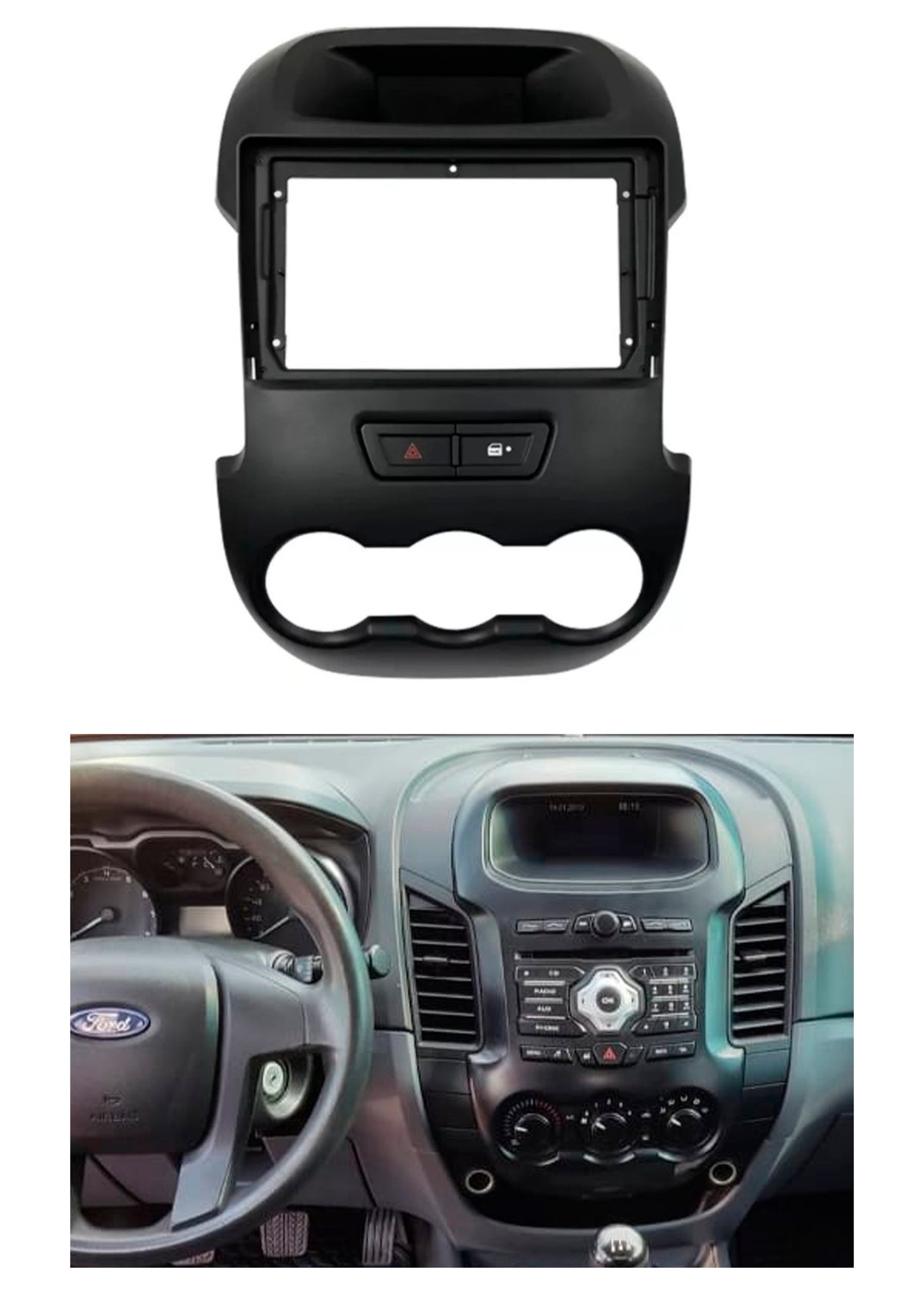 Bisel Adaptador Radio 9 Pulgadas Compatible Ford Ranger año 2011/2015