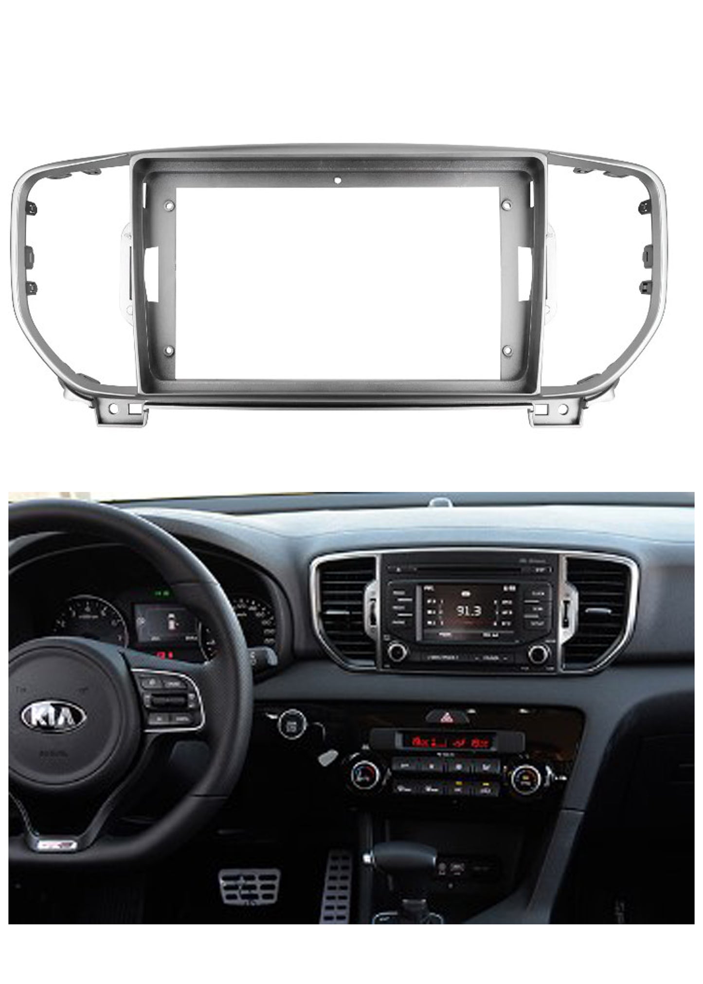 Bisel Adaptador Radio 9 Pulgadas Compatible Kia Sportage año 2015/2018