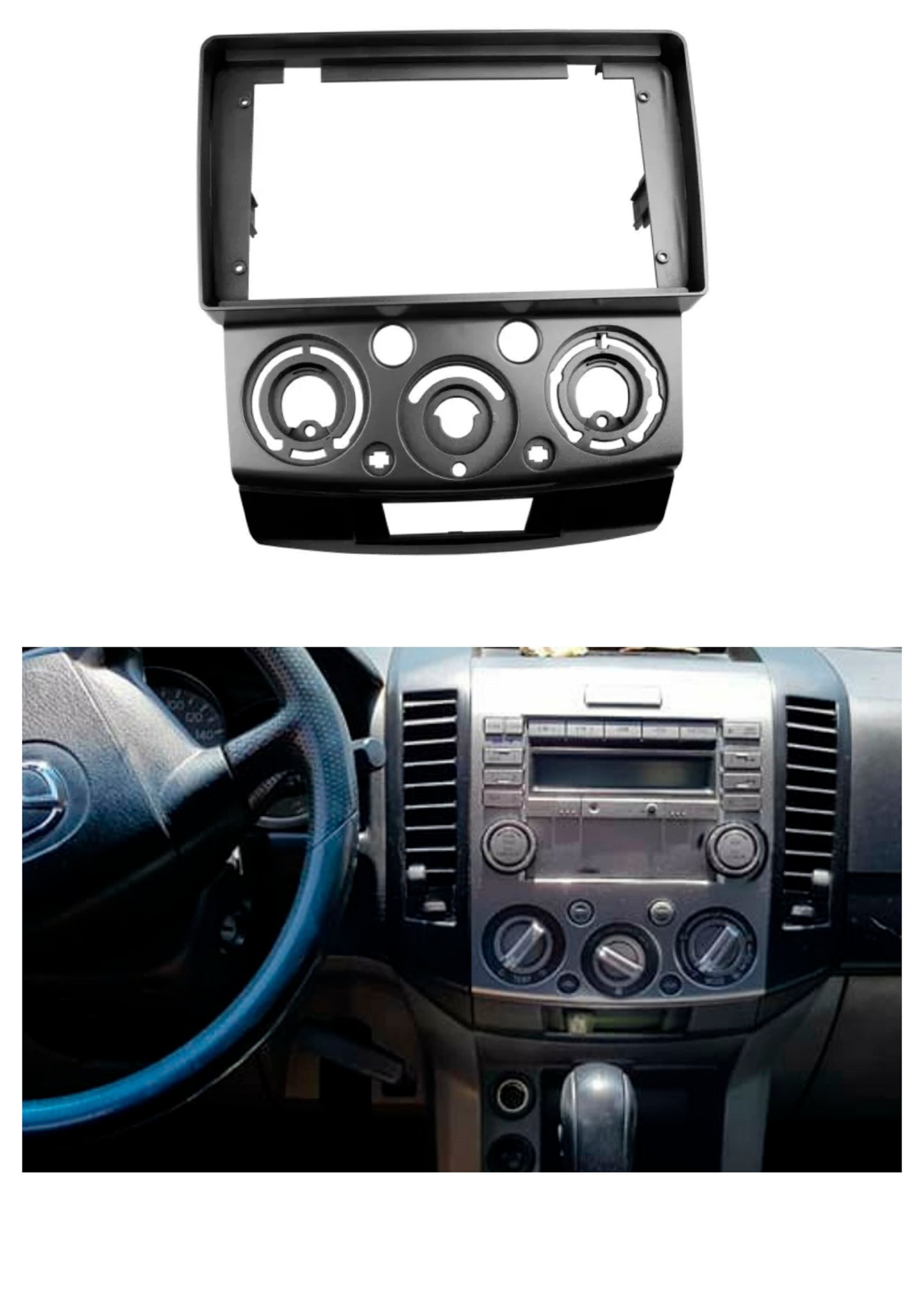 Bisel Adaptador Radio 9 Pulgadas Compatible Mazda Bt50 año 2006/2010