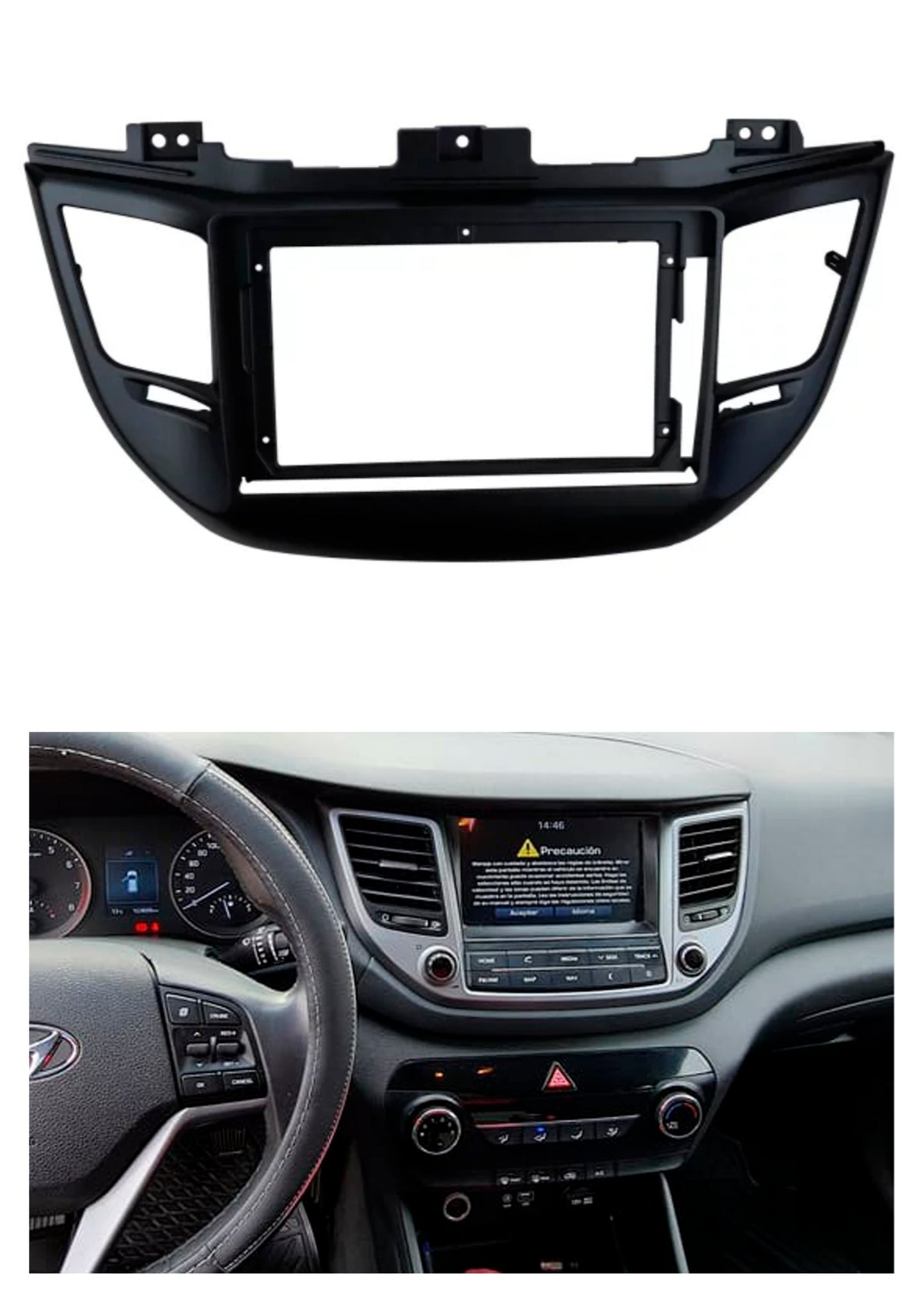 Bisel Adaptador Radio 9 Pulgadas Compatible Hyundai Tucson año 2015
