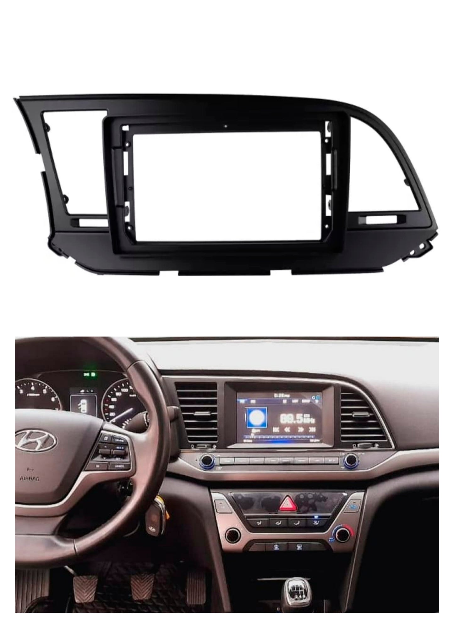 Bisel Adaptador Radio 9 Pulgadas Compatible Hyundai Elantra año 2015/2017