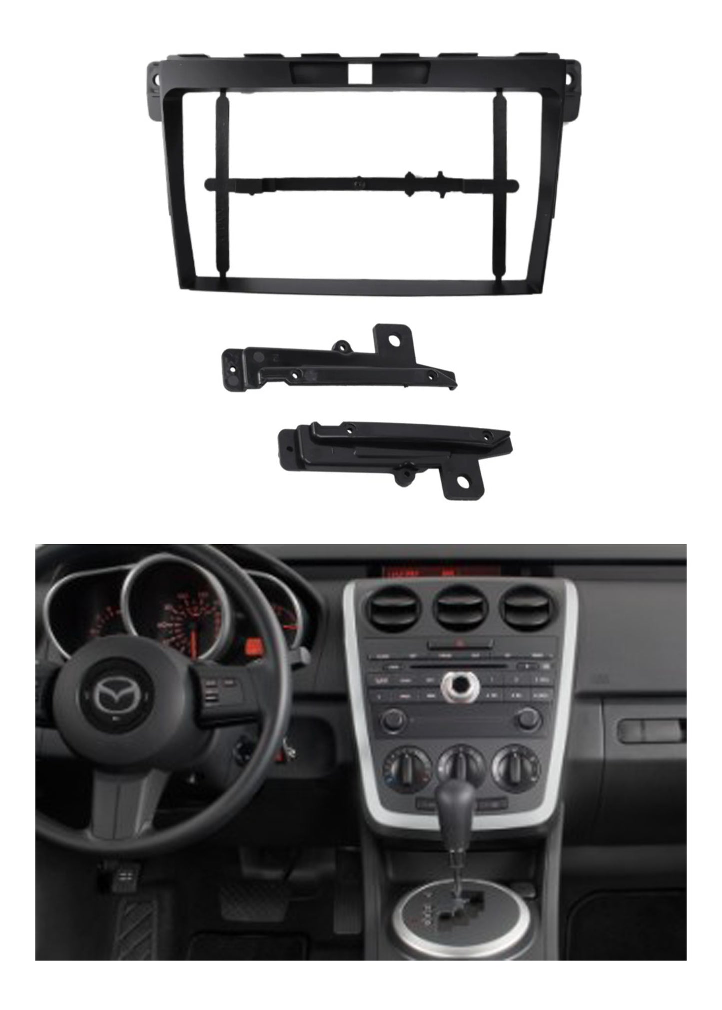 Bisel Adaptador Radio 9 Pulgadas Compatible Mazda Cx7 año 2008/2015