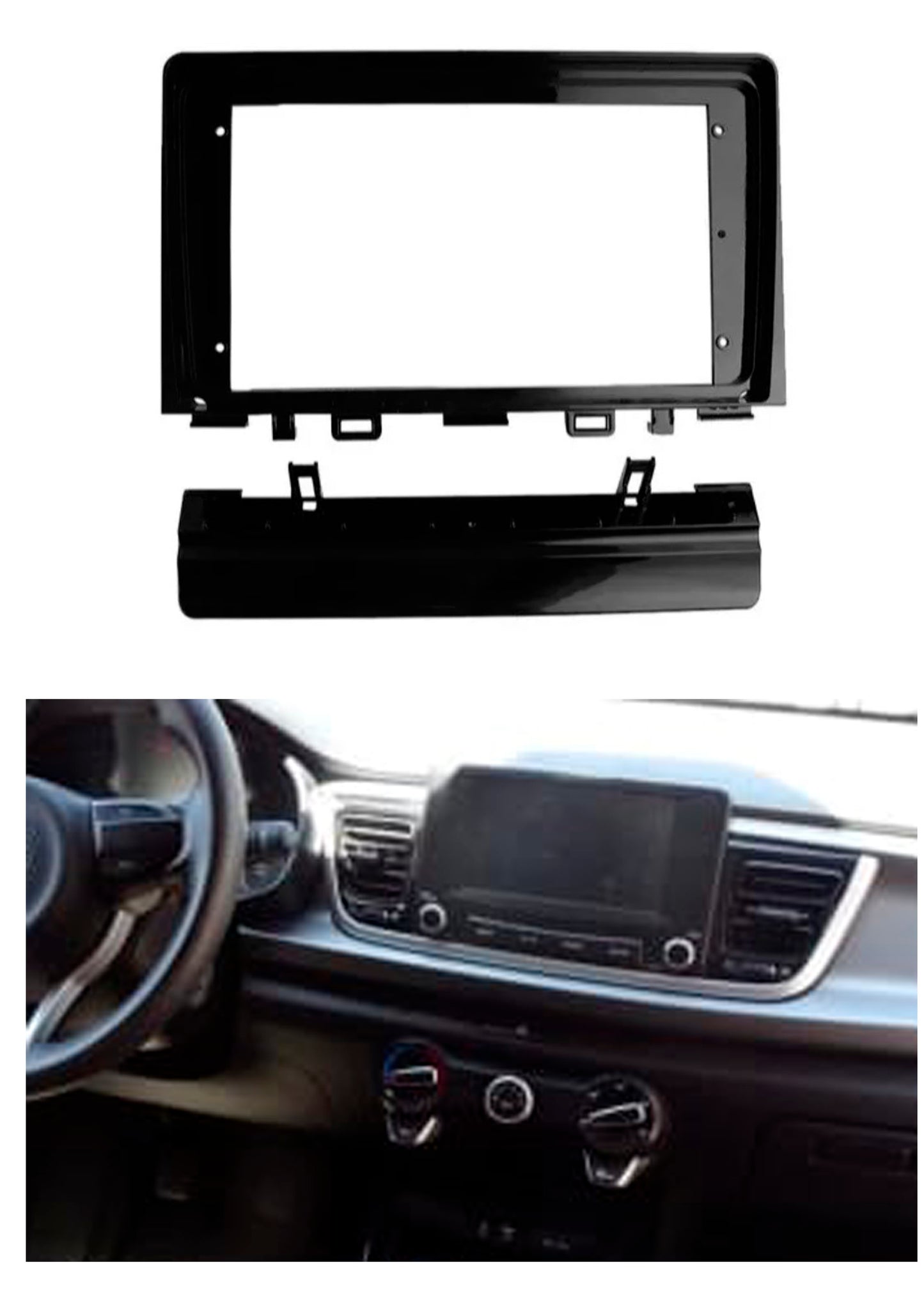 Bisel Adaptador Radio 9 Pulgadas Compatible Kia Rio año 2018/2020