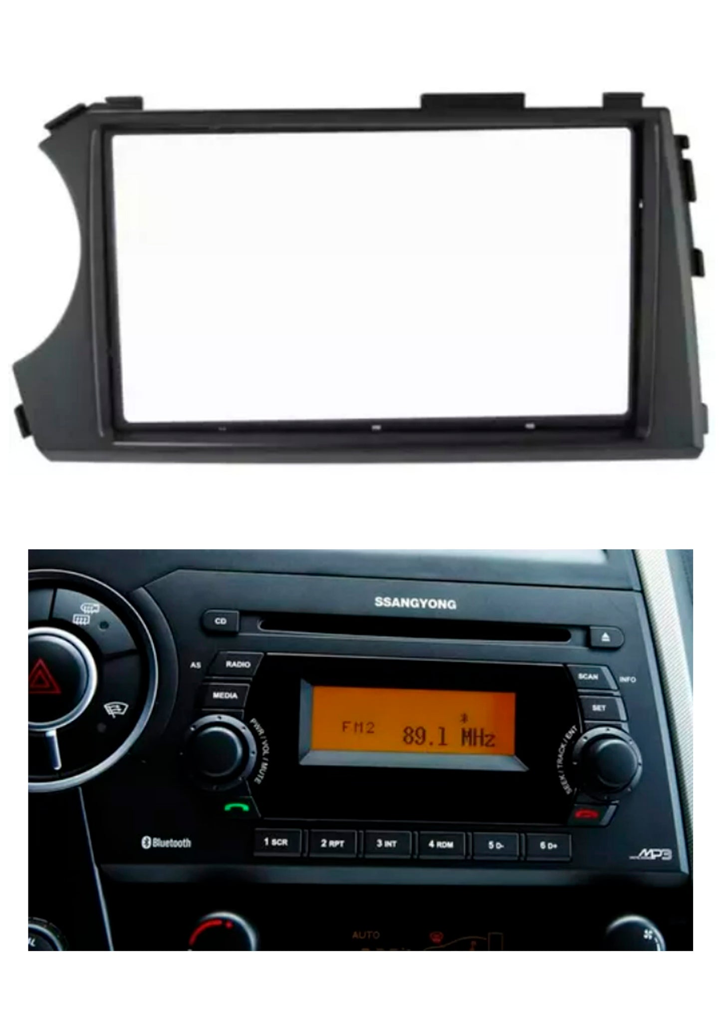 Bisel Adaptador Radio 7 Pulgadas Compatible Ssangyong Actyon