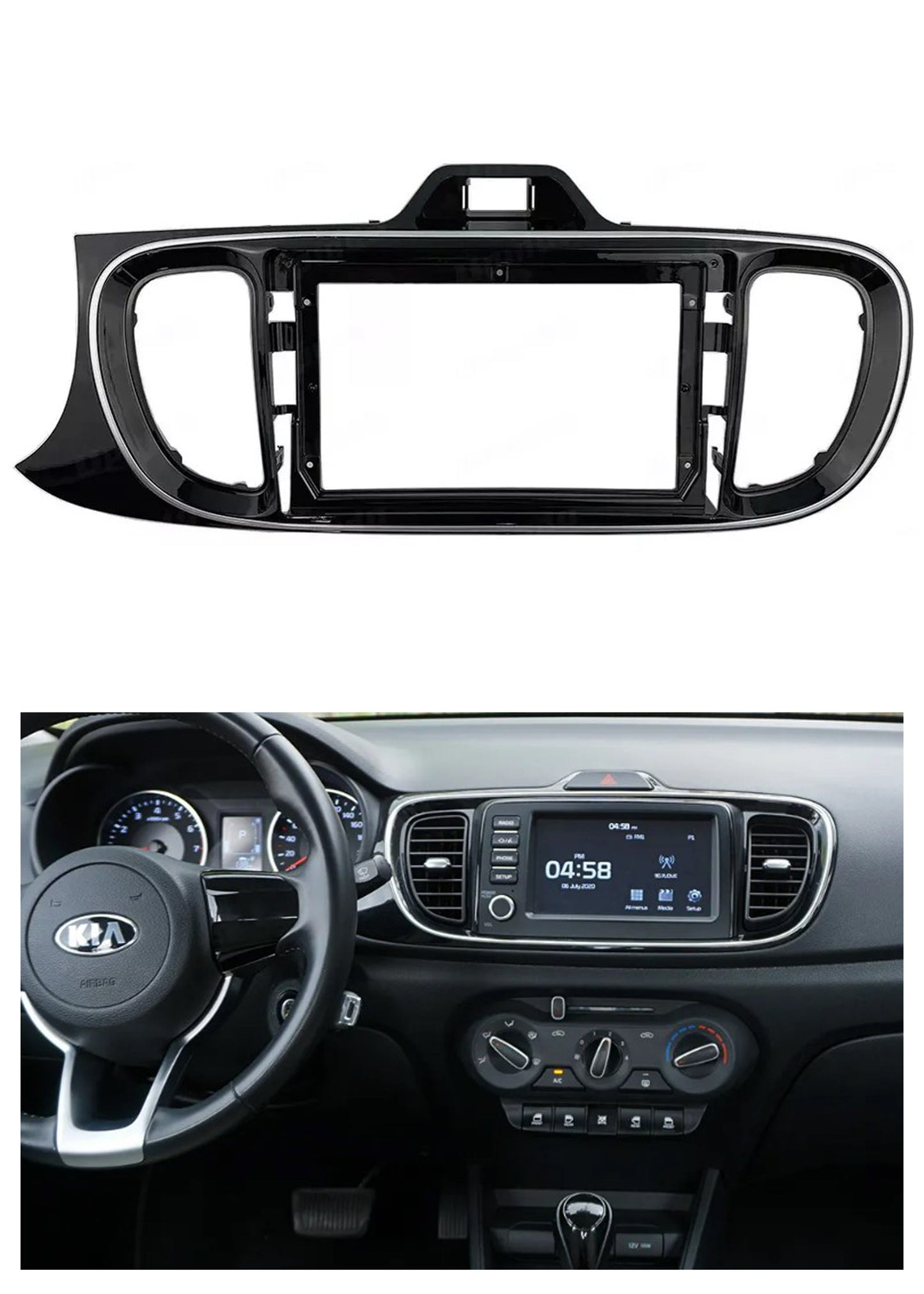 Bisel Adaptador Radio 9 Pulgadas Compatible Kia Soluto año 2017/2025