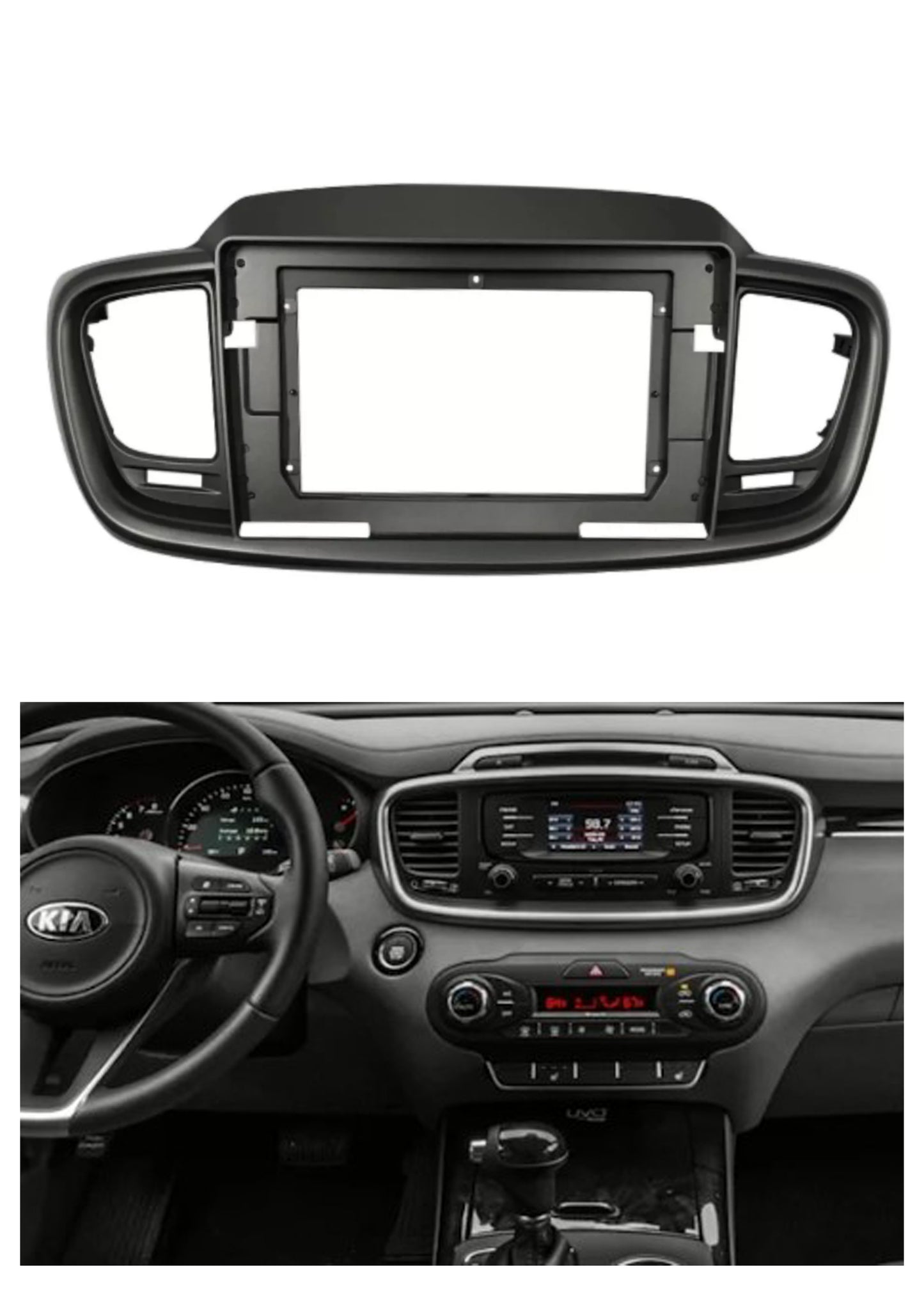 Bisel Adaptador Radio 9 Pulgadas Compatible Kia Sorento año 2015