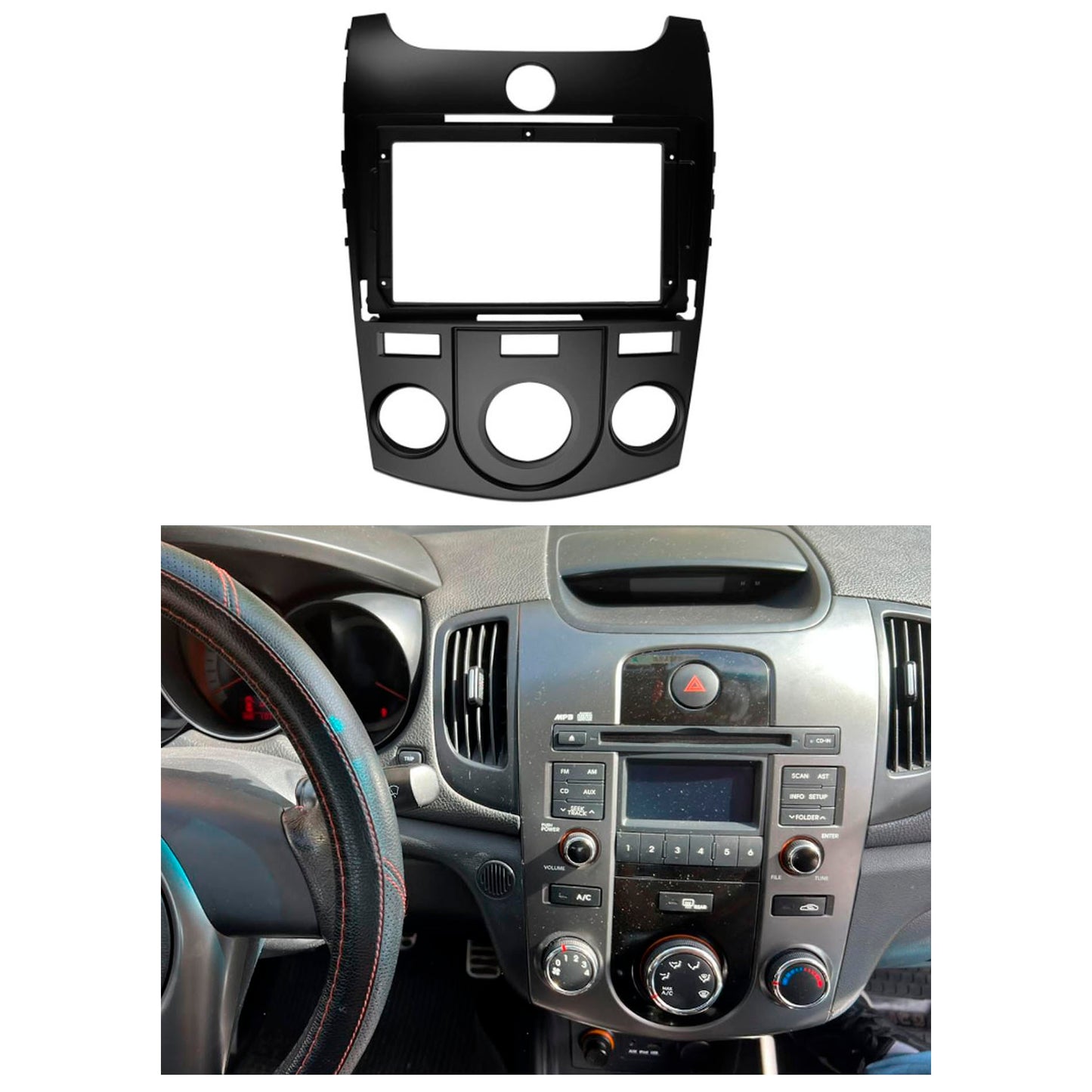 Bisel Adaptador Radio 9 Pulgadas Compatible Kia Cerato
