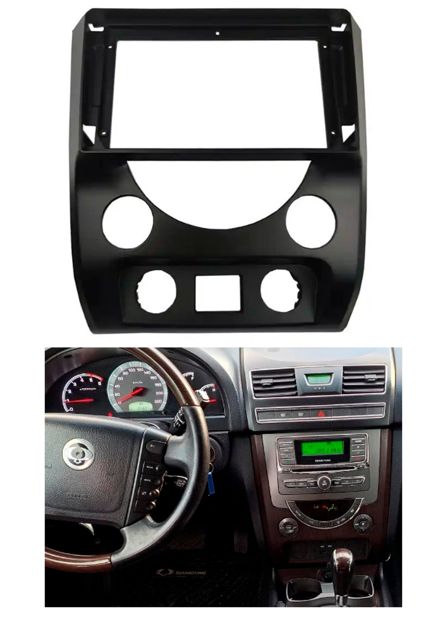 Bisel Adaptador Radio 9 Pulgadas Compatible Ssangyong Rexton año 2013